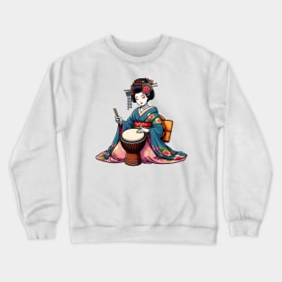 Djembe Geisha Crewneck Sweatshirt